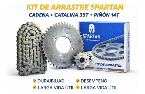 Kit Arrastre Vivax  Ax4 Best Vivar Cadena Reforzada