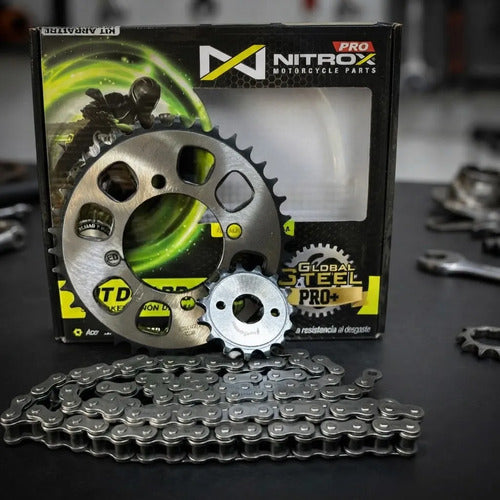 Kit Arrastre Discover 100 2v 42t/15t Calidad Premium