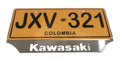 Portaplaca Kawasaki En Acero Inoxidable