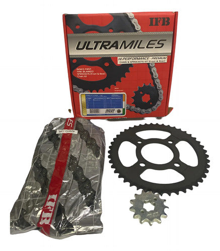 Kit Arrastre Apache 160 4 Válvulas 45/13 Ifb Cadena O-ring