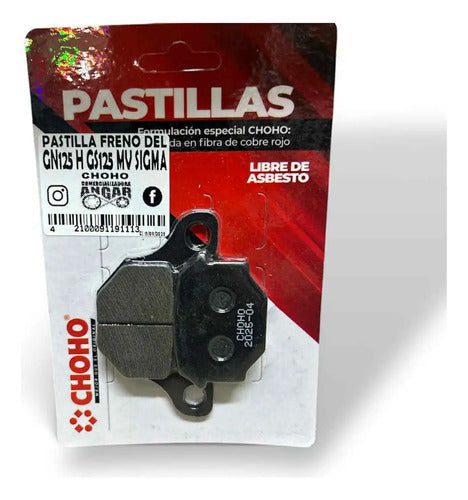 Pastilla Delantera Choho Gn125 H Gs125 Mv Sigma