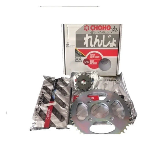 Kit Arrastre Apache 160 2v 44t/13t Choho Cadena Super Reforz