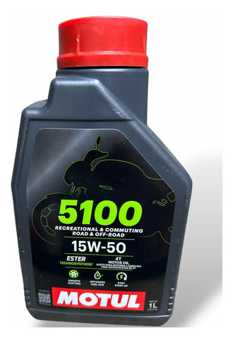 Lubricante Motul 5100 15w50 Semisintetico Litro