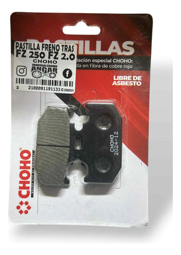 Pastilla Freno Trasera Cerámica Choho Xtz 250 Dr 250 Fz 250