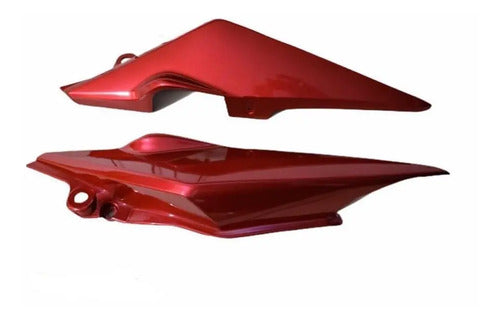 Tapa Cubierta Sillin Cb 110 Par Rojo Calidad Premium