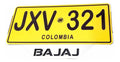 Portaplaca Bajaj En Acero Inoxidable