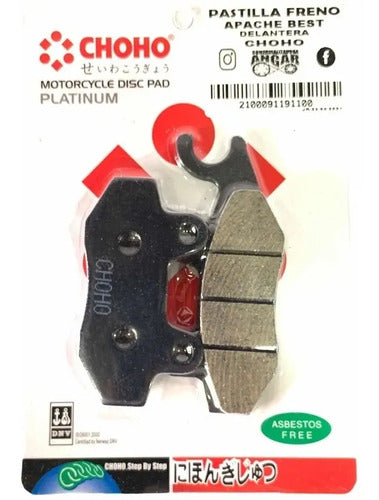 Pastilla Delantera Choho Apache Cr4 Cr5 Best Xtz125 Ttr
