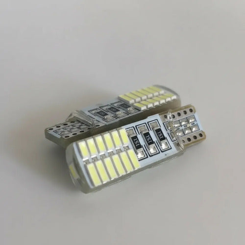 Cocuyo Bayoneta Fijo/strober Led T10 (par) Moto/carro