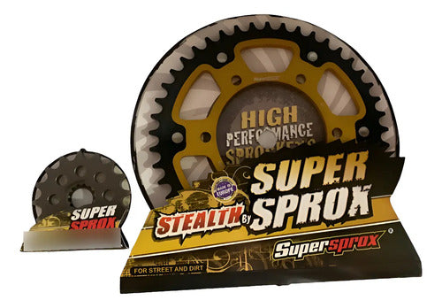 Kit Piñones Super Sprox Gsx R600 Gsx 650f 45/16 Acero Dorado
