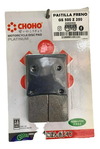 Pastilla Freno Trasera Cerámica Choho Gs 500